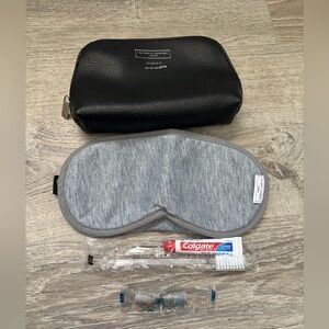 🖤’BRITISH AIRLINES/THE WHITE COMPANY BAG W/EYE MASK, TOOTHBRUSH KIT+EAR PLUGS